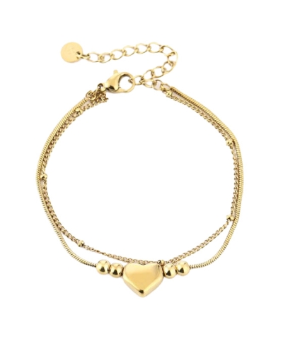 Gossip JE19618 DUBBELE ARMBAND MET HART