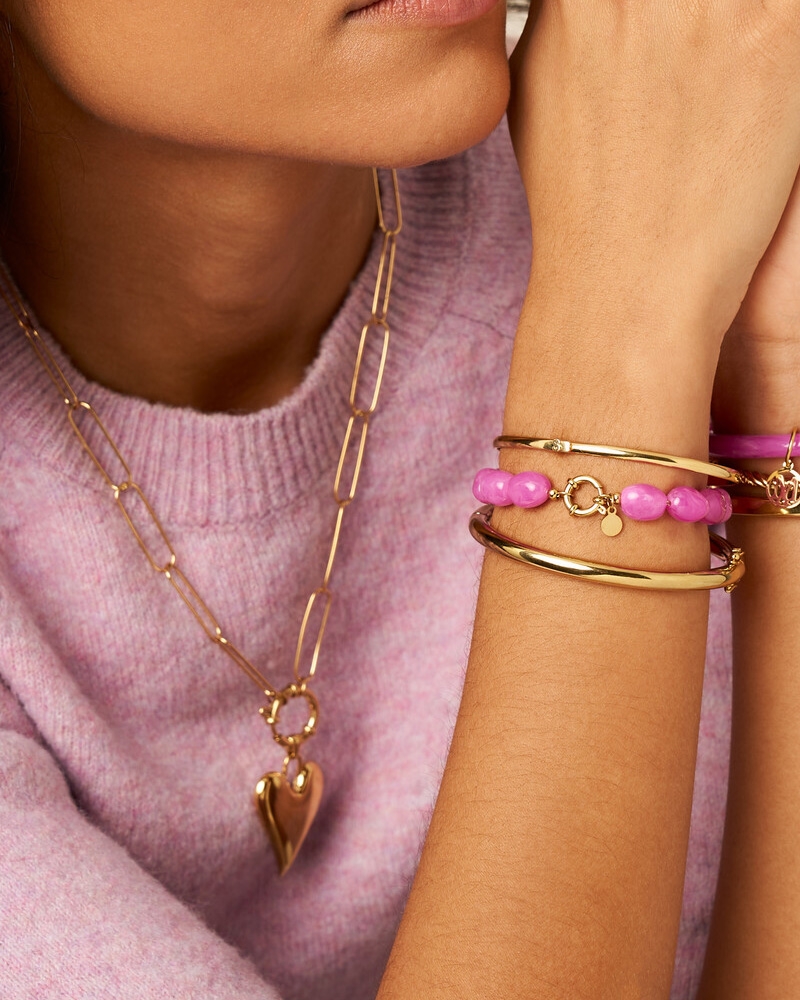 KRALENARMBAND ROZE