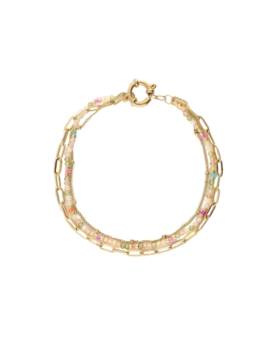 My Jewellery Bracelet triple beads green MJ14917