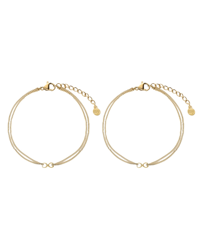 ARMBANDEN SET INFINITY GOUD