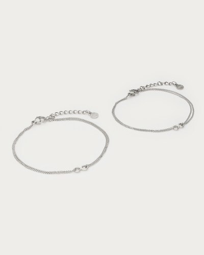 ARMBANDEN SET INFINITY ZILVER