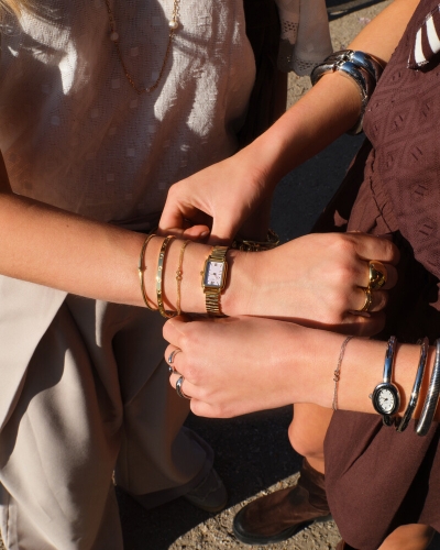 ARMBANDEN SET INFINITY GOUD/ZILVER
