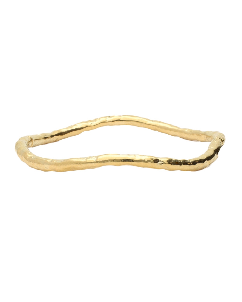 NOMADS BANGLE ORGANISCH MET STRUCTUUR GOUD