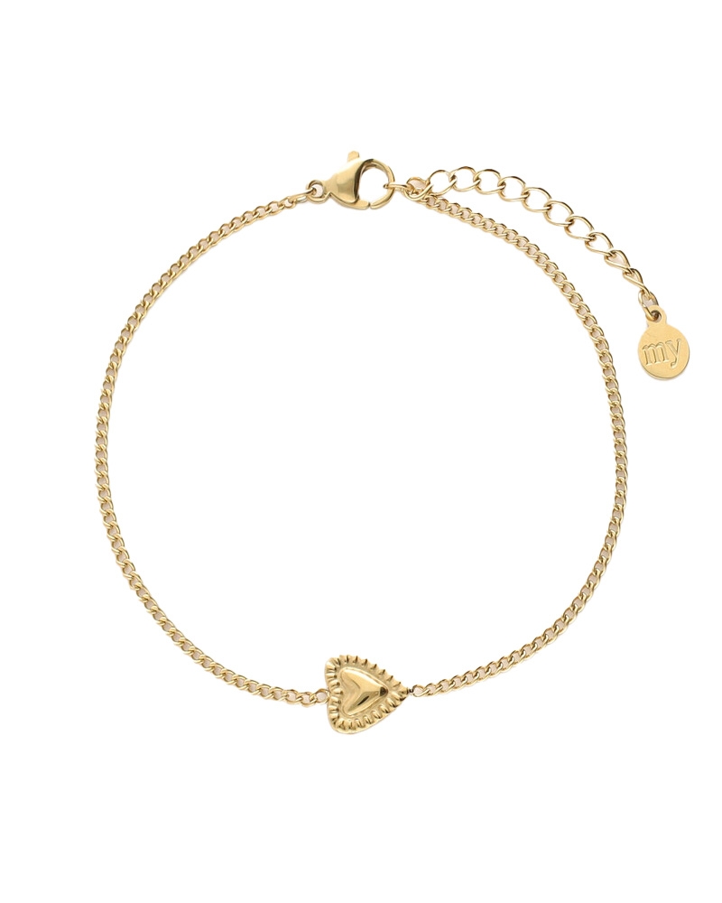 BOTANICAL ARMBAND MET HARTJE GOUD