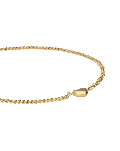 BOTANICAL ARMBAND MET FIJN HARTJE GOUD