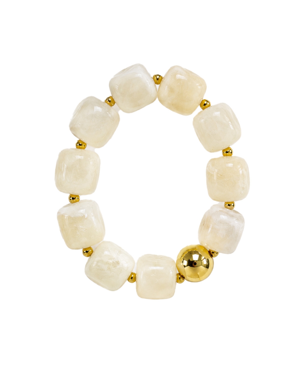 STATEMENT KRALENARMBAND WIT