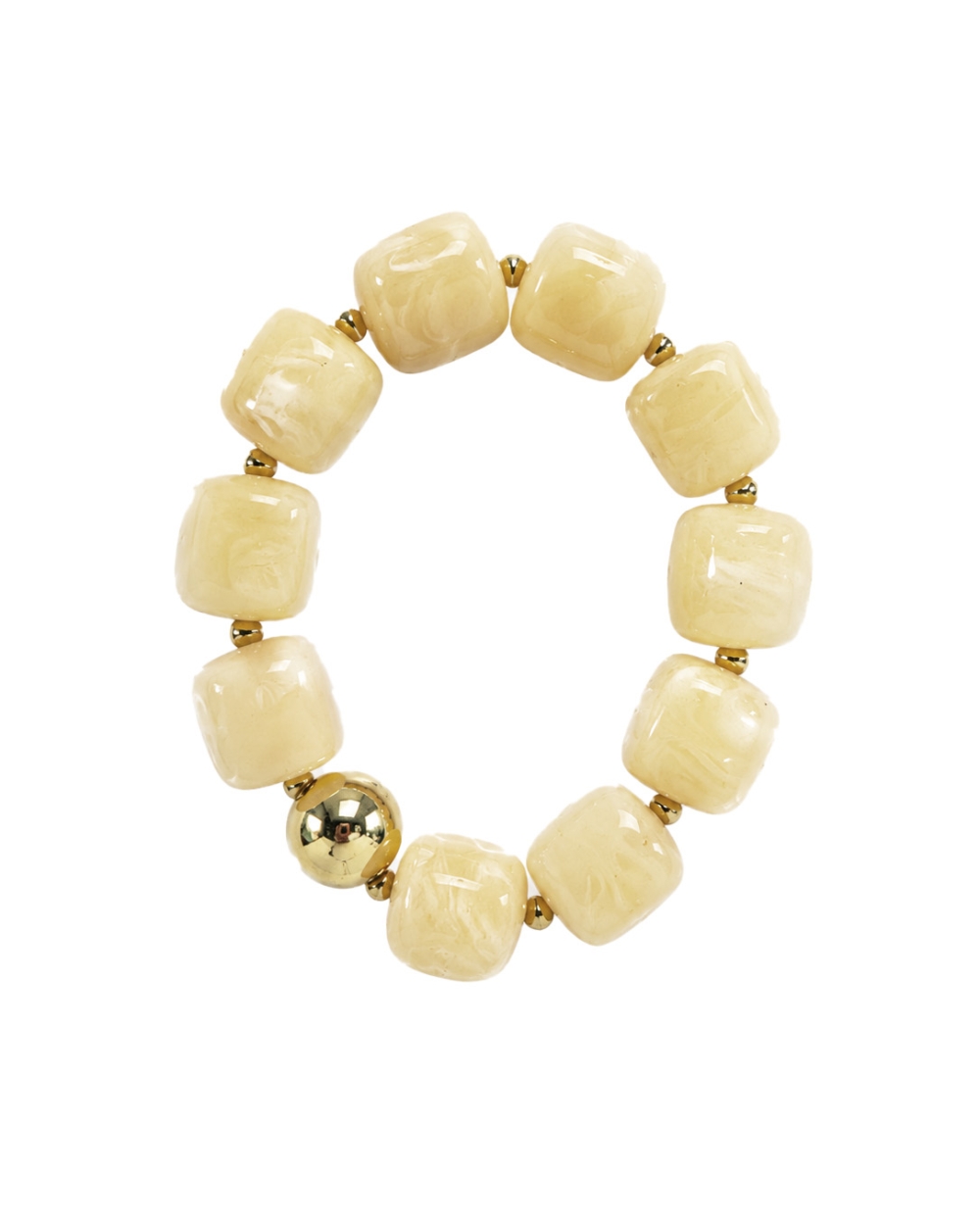 STATEMENT KRALENARMBAND LICHTGEEL
