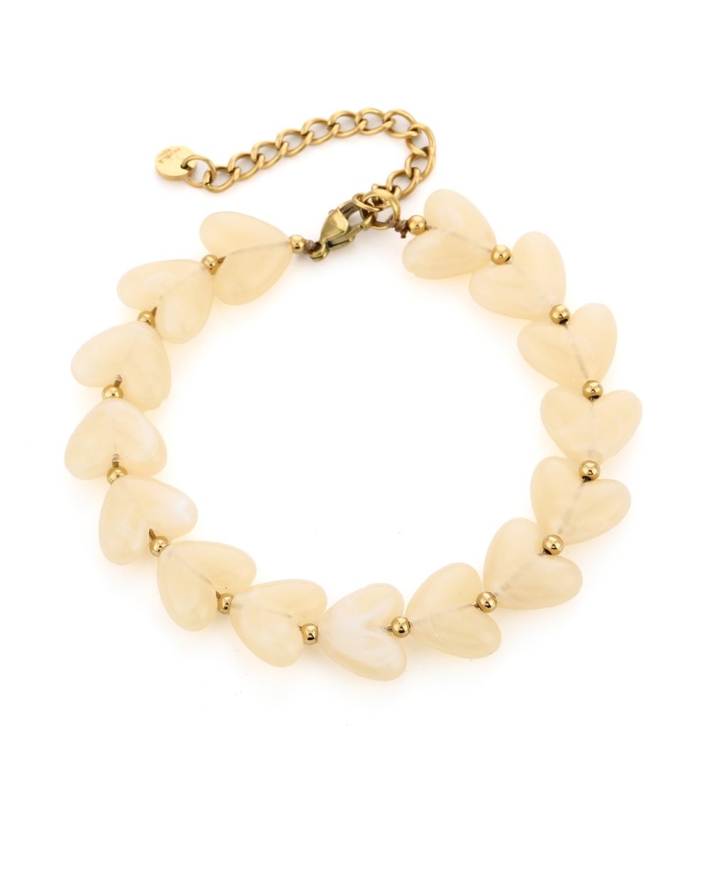 ARMBAND HARTJES KRALEN BEIGE