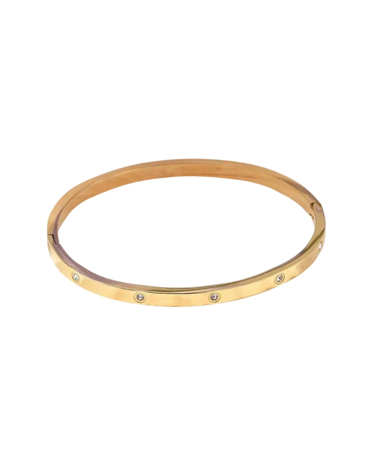 BANGLE SMALL STRASS GOUD