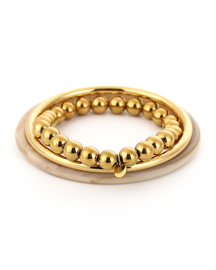 BANGLE SET SMALL GOUD BEIGE