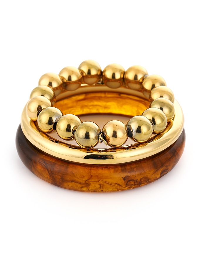 BANGLE SET MEDIUM GOUD BRUIN