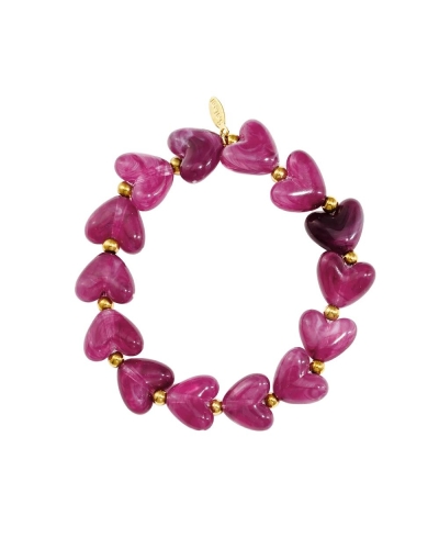 Gossip ARMBAND HARTJES STRETCH Paars
