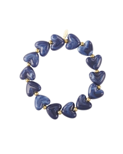 Gossip ARMBAND HARTJES STRETCH Donkerblauw