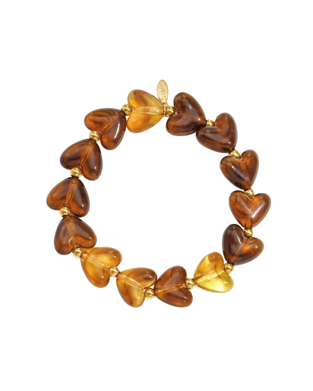 Gossip ARMBAND HARTJES STRETCH Bruin