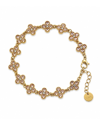 Gossip the Label ARMBAND CRYSTAL BLOEMEN Champagne