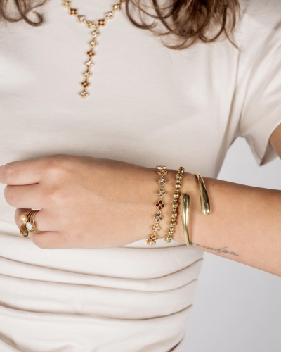 Gossip the Label I0015996 ARMBAND CRYSTAL BLOEMEN