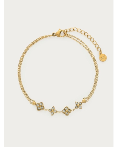 My Jewellery Bracelet 4 clovers strass MJ16934