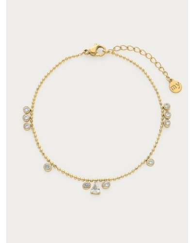 My Jewellery Bracelet dots teardrop strass MJ16974