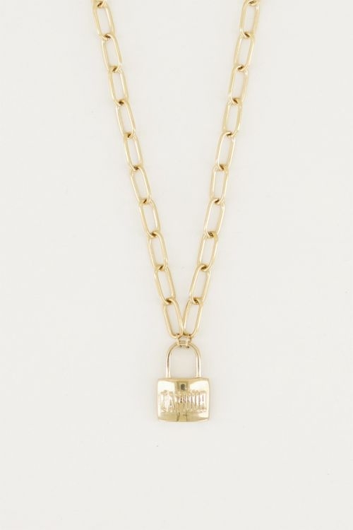 KETTING MET SLOT L'AMOUR GOUD