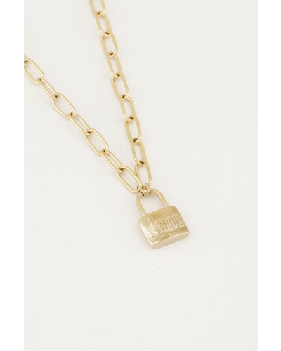KETTING MET SLOT L'AMOUR GOUD