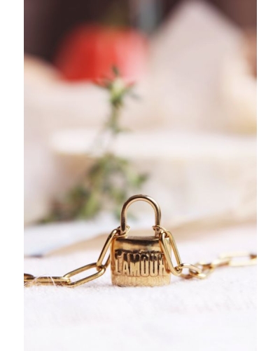 KETTING MET SLOT L'AMOUR GOUD
