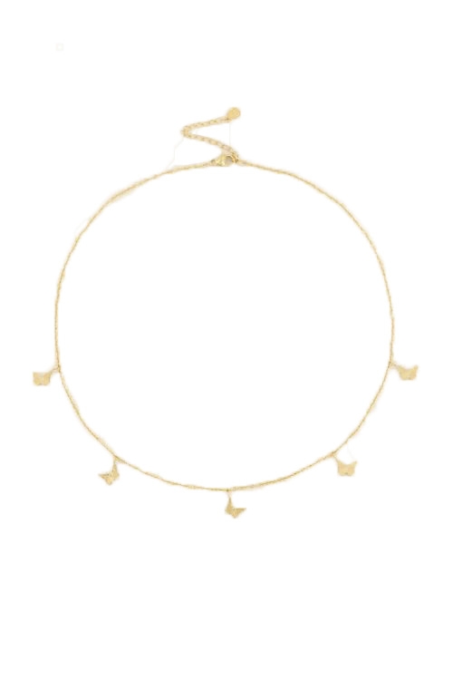 KETTING VLINDERTJES GOUD