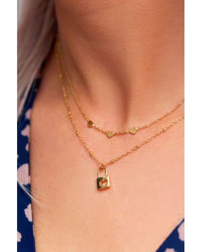 My Jewellery Ketting met 3 hartjes MJ019011500