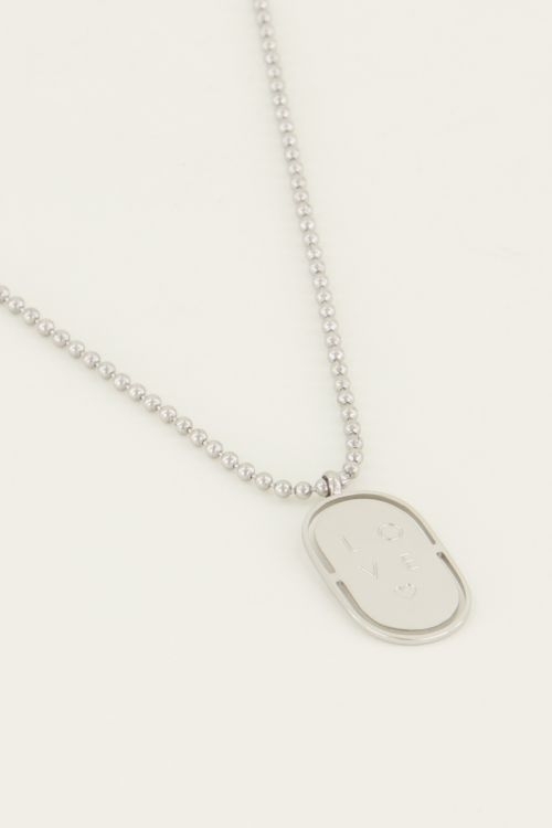 KETTING LUCKY CHARM LOVE PLAATJE 