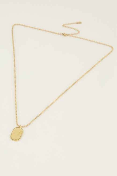 KETTING LUCKY CHARM LOVE PLAATJE 