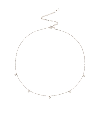 My Jewellery Ketting vijf strass steentjes MJ047741500
