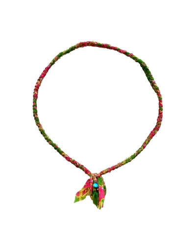 SARI KETTING GROEN/ROZE