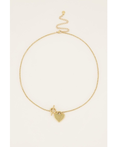 Candy couture ketting met hartje goud