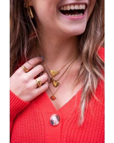 Candy couture ketting met hartje goud