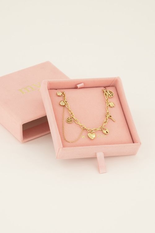 KETTING LOVE LIFE GOUD 