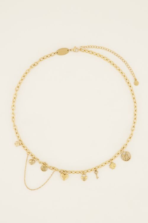 KETTING LOVE LIFE GOUD 