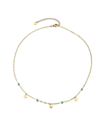 KETTING GROENE KRALEN & MUNTJES
