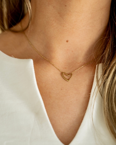 Gossip KETTING OPEN HART GOUD
