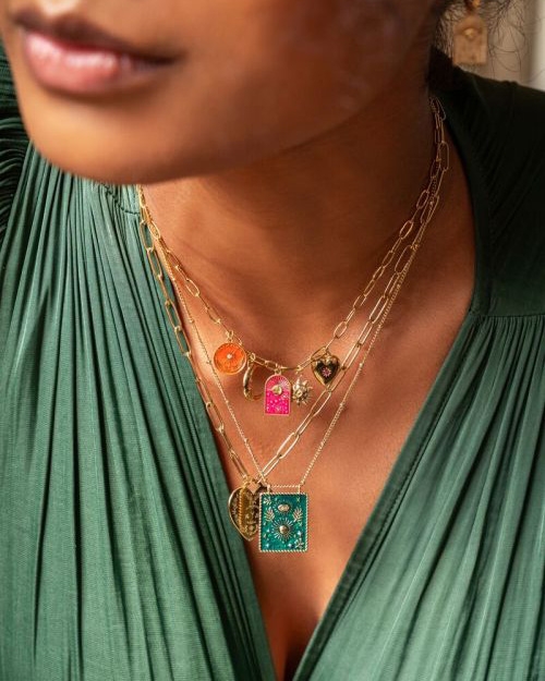 MYSTIC KETTING MET BEDELS GOUD