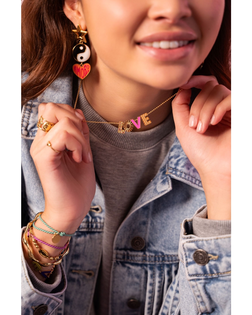 KETTING LOVE ROZE