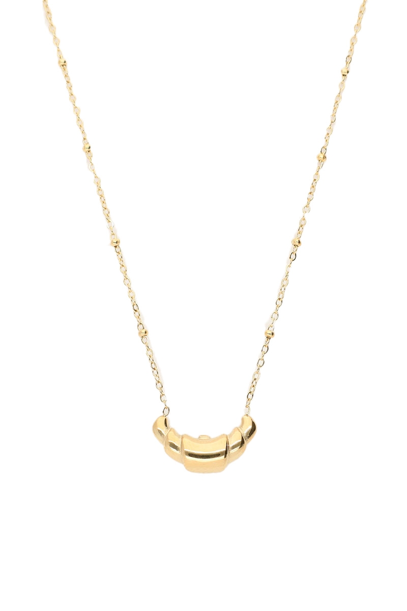 KETTING MET CROISSANT BEDEL GOUD
