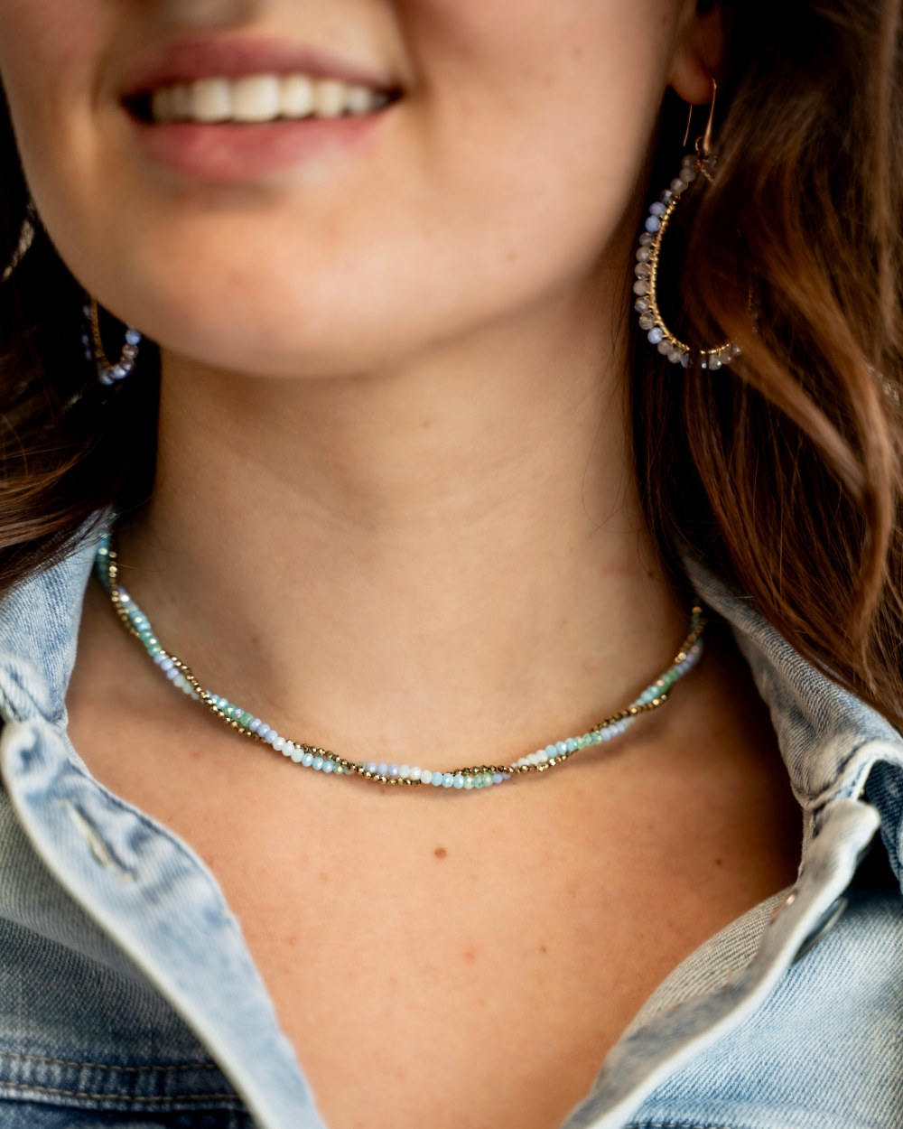 KETTING KRAALTJES BLAUW