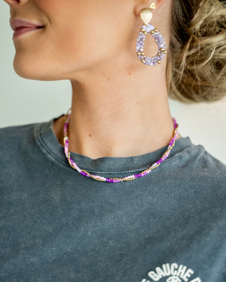 KETTING KRAALTJES LILA