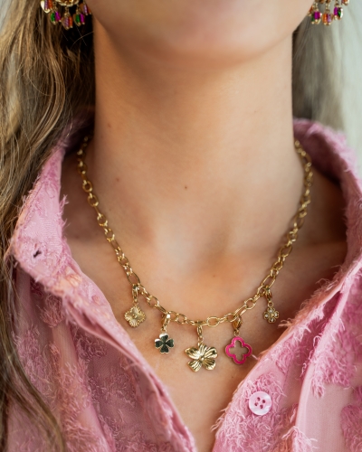 Gossip BEDELKETTING KLAVER GOUD