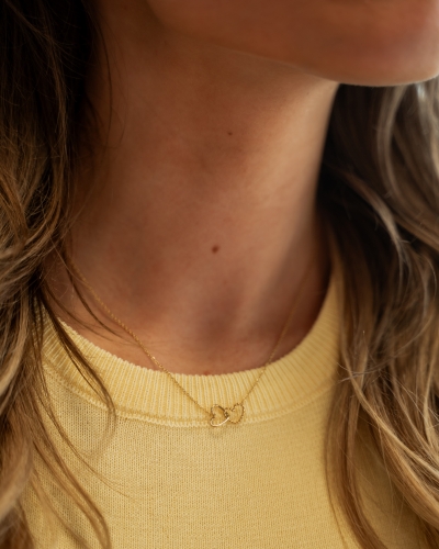 Gossip KETTING DUBBEL HART GOUD