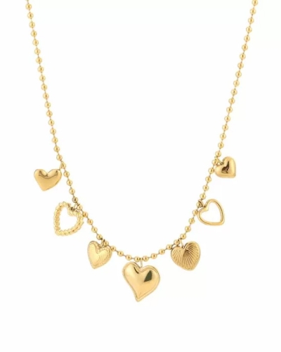 Gossip BEDELKETTING HARTJES GOUD
