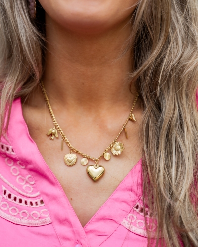 Gossip BEDELKETTING HART GOUD