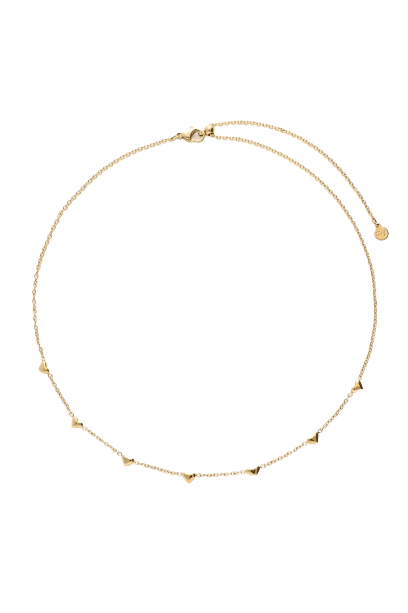 KETTING KLEINE HARTJES GOUD