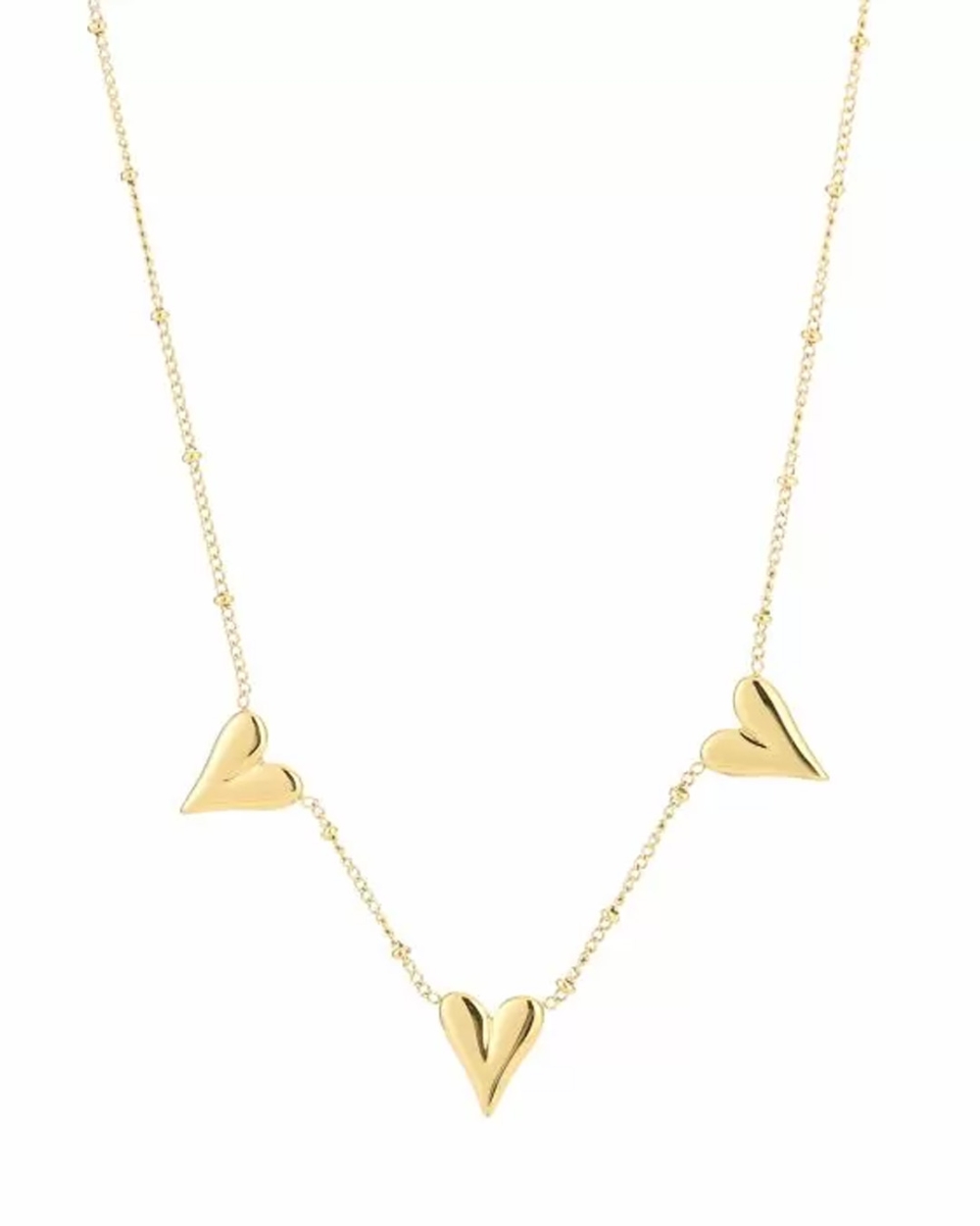 KETTING DRIE HARTEN GOUD