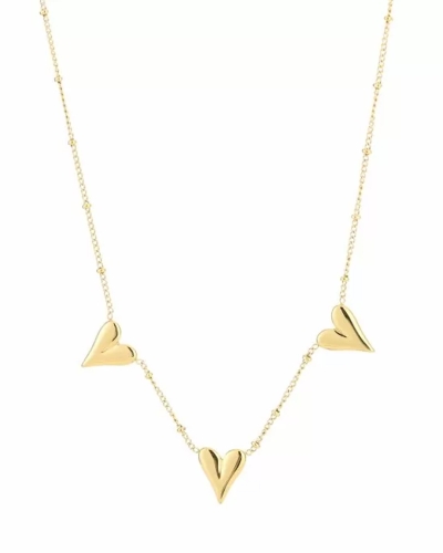 KETTING DRIE HARTEN GOUD