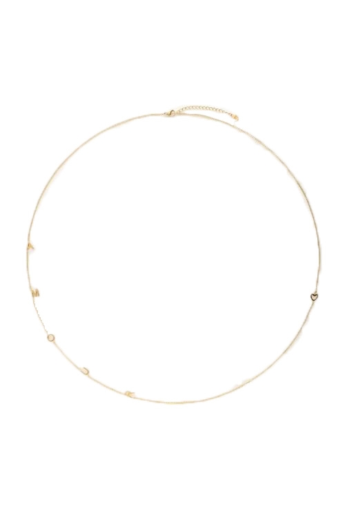 KETTING MET AMOUR LETTERS GOUD